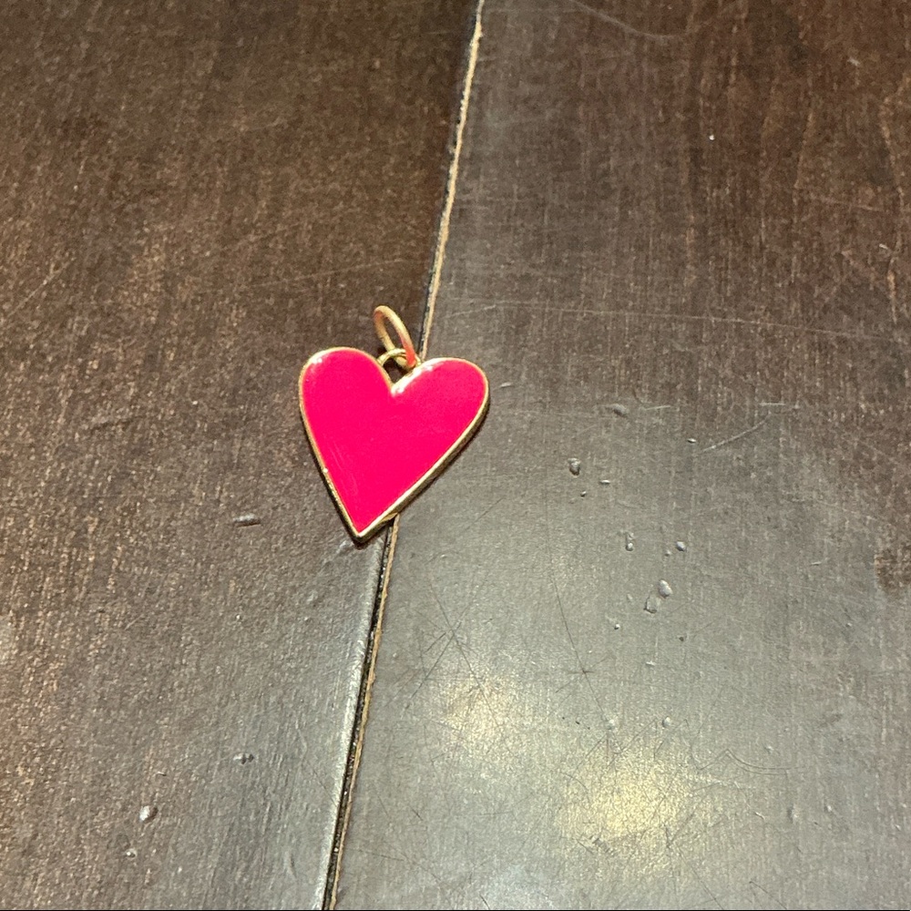 Heart-Shaped Pink Pendant by Love Poppy